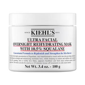 Ультраувлажняющая ночная маска для лица Ultra Facial с 10,5% скваланом Kiehl's Since 1851, 3.4 oz/100 mL