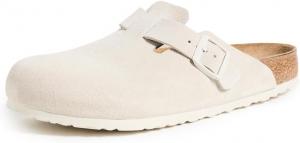 Мужские сабо Birkenstock Boston с мягкой стелькой, белый