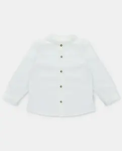 Детская хлопковая рубашка сырое полотно Martín Aranda, бежевый