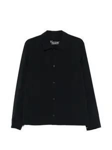 Рубашка-оверсайт с карманом и пуговицами Herno, черный