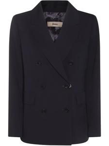 Двубортный блейзер Herno, синий