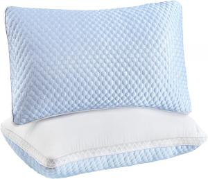 Storvive Подушка с массажными шариками, наполнитель полипропилен 900 г, для сна на боку, спине и животе Blue