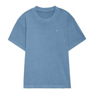 Мужская футболка lil smile heavyweight pigment dye Dalix, Pebble Blue