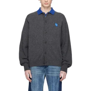 Кардиган с пуговицами и нашивкой с логотипом Bl Tag ADER ERROR, серый