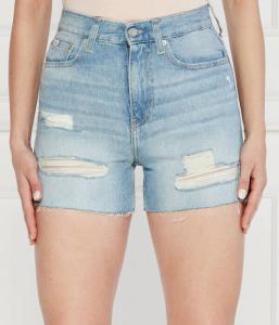 Шорты джинсовые Calvin Klein Jeans с высокой посадкой, синий