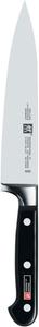 Профессиональный мясной нож Zwilling S, длина лезвия: 16 см, большое лезвие, рукоятка из нержавеющей стали/пластика с заклепками, черный [Сделано в Германии]