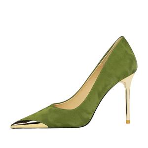 Dunnu Женские туфли на высоком каблуке черные, зеленые — зеленые, цвет Green