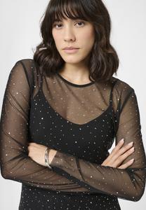 Топ Kaffe Long sleeved top, Black Deep Cc/Black