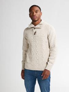 Ребристый свитер Hamilton белого цвета Petrol Industries