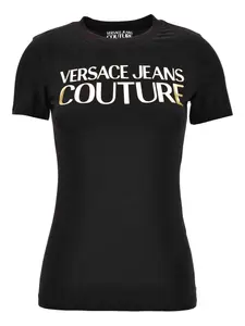 Футболка с логотипом Versace Jeans Couture, черный