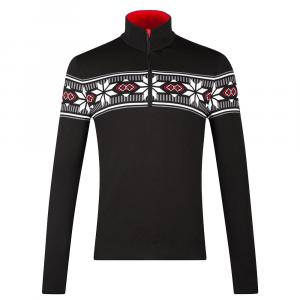 Свитер Newland Bormio с застежкой-молнией до середины груди (мужской), Black/White