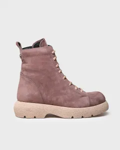 Женские кожаные ботильоны на шнуровке Toni Pons, цвет Topo