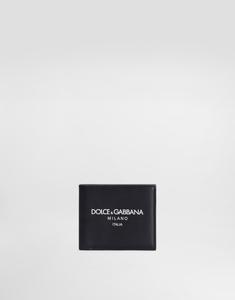 Складной кошелек из телячьей кожи DOLCE & GABBANA, синий