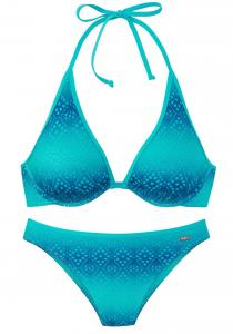 Треугольное бикини BUFFALO, Aqua/Dark blue