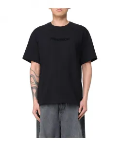 Футболка с короткими рукавами и вышитым логотипом Jw Anderson, черный