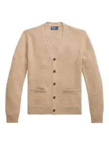 Кардиган с налокотниками Polo Ralph Lauren, бежевый