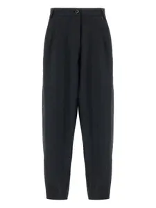 Брюки с плиссированной отделкой Herno, черный