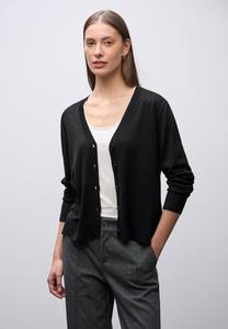 Кардиган Street One MIT V-AUSSCHNITT, Schwarz/Black