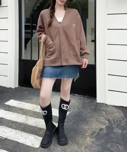 Куртка Aimoha с V-образным вырезом и застежкой на кнопках Aimoha - Select -, цвет Coffee