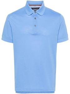 Tommy Hilfiger рубашка поло с вышитым логотипом, синий