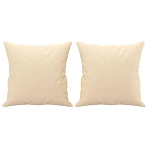 Подушки декоративные vidaXL 2 шт кремовые 40х40 см ткань., бежевый