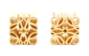 Серьги-головоломка Anagram LOEWE, золото