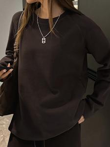 Женская блузка с круглым вырезом и длинными рукавами Doux Belle, цвет Dark Brown