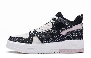 Кеды, скейтборд обувь женская среднего размера черный/овсяный молочный 361°