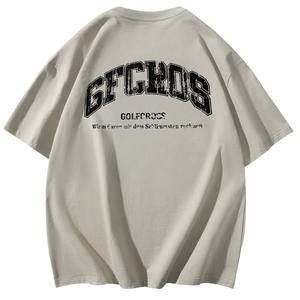 Футболка унисекс GOLFCROSS, серо-зеленый