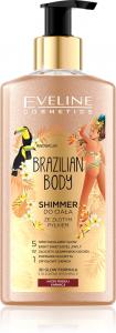 Бразильская эмульсия для тела с блестками Eveline Cosmetics, 150 мл