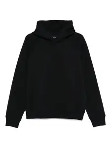 Толстовка с капюшоном и ребристой отделкой Emporio Armani Kids, синий