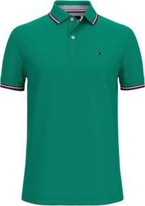 Мужская рубашка-поло Tommy Hilfiger с короткими рукавами, влагоотводящая, эластичная, быстросохнущая, с защитой от ультрафиолета, Bright Green Aa 324 -730