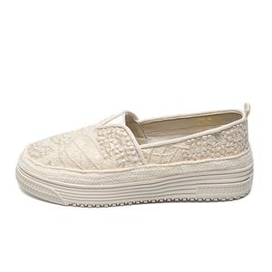 Женские повседневные кеды ZHR, бежево-черные