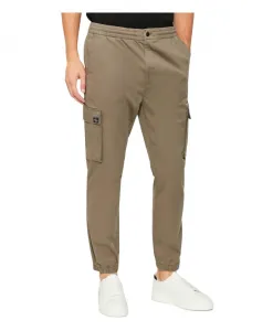 Современные узкие брюки из саржи Calvin Klein Jeans, коричневый