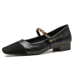 Туфли Мэри Джейн на плоской подошве 3 см женские Beijiani, Black
