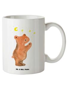 Кружка XL с изображением влюбленного медведя, без слов, белого цвета Mr. & Mrs. Panda