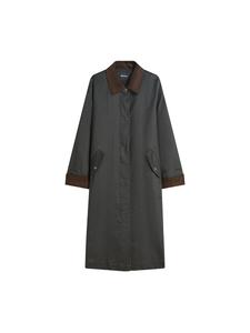 Демисезонное пальто Bershka, Dark grey