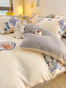 MIDO HOUSE Комплект постельного белья 1,5 м, 4 предмета, для одеяла 200x230 см, Space Bear