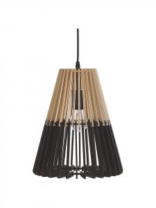 Beliani Подвесные светильники CAVALLA в черно-коричневом цвете - (Ш) 30 x (В) 35 x (Д) 30 см