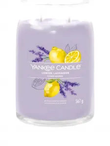 Большая свеча с ароматом лимона и лаванды Yankee Candle, фиолетовый