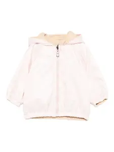 Куртка с капюшоном на молнии Fendi Kids, розовый