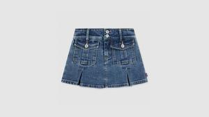 Юбка-карго с плиссировкой для маленьких девочек 4-6x Levi's, Rodeo - Medium Wash