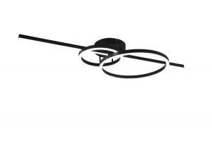 Светодиодный потолочный светильник Trio Leuchten, 100x40x12,5 см, черный