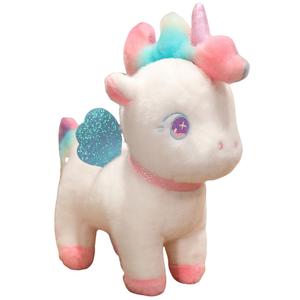 Плюшевая кукла Rainbow Unicorn высотой 24см/38см/50см/70см MLING, белый