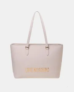 Средняя сумка с застежкой-молнией Love Moschino, цвет Crudo