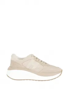 Кроссовки с логотипом Hogan, бежевый