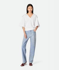 Cotton jersey t-shirt BOTTEGA VENETA, белый