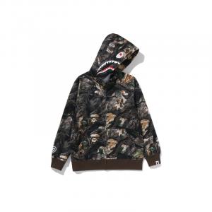 Толстовка fw25 для подростков A BATHING APE, коричневый