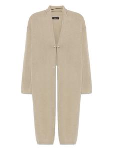 Кашемировый кардиган Fabiana Filippi с застежкой на пуговицы, нейтральный