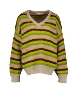 Бежевый вязаный свитер Amãlie & Amãlie, мультиколор